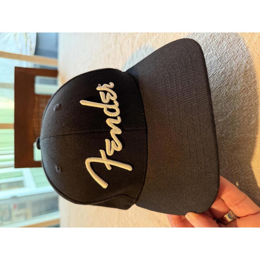 Fender Black Baseball Cap with Embroidered Logo